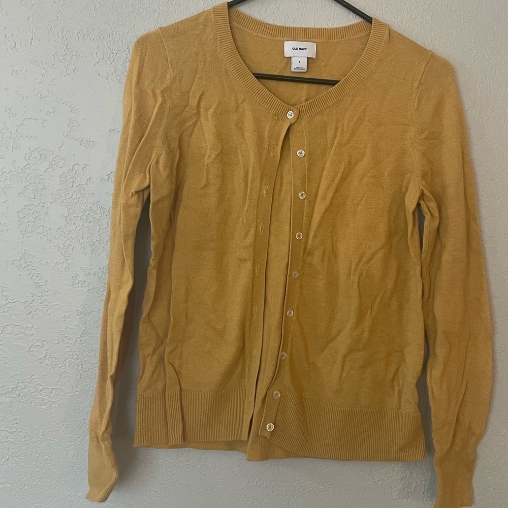 Old navy yellow cardigan